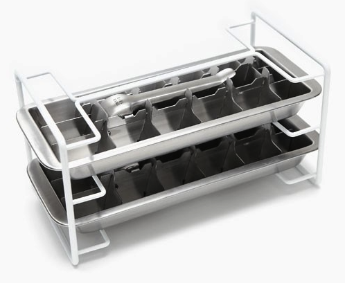 Onyx Stainless Steel Ice Cube Tray